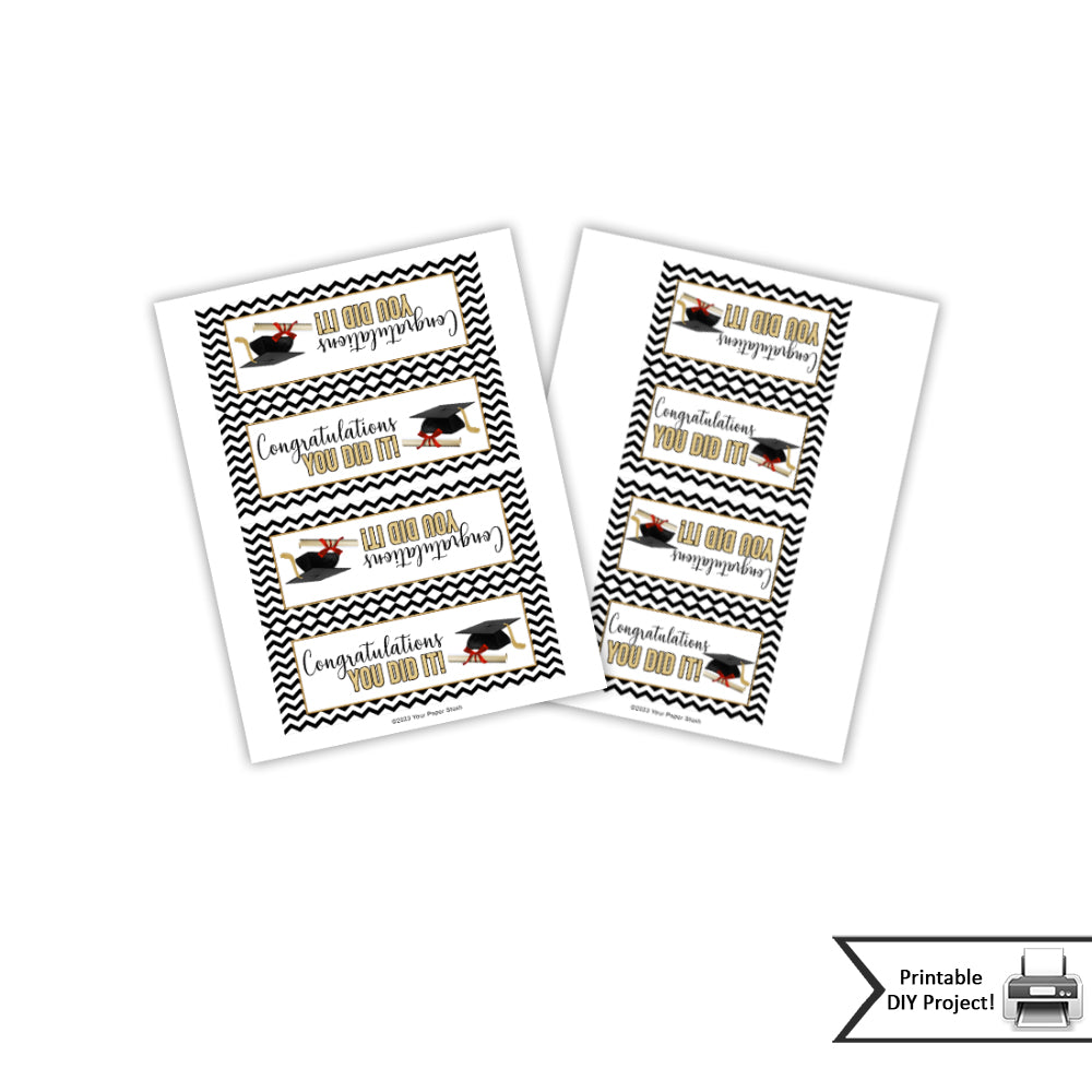 graduation treat bag toppers