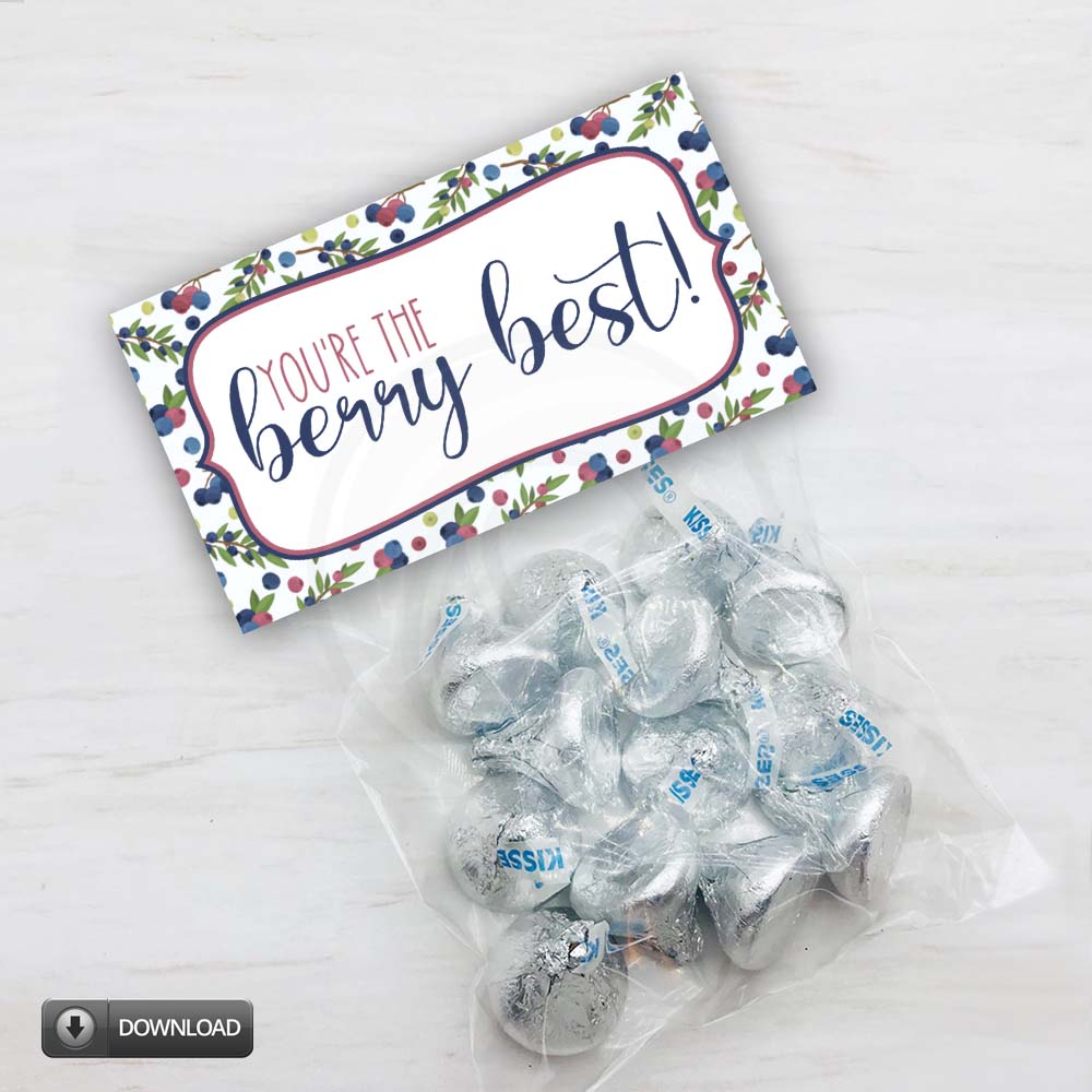 summer birthday printable treat bag toppers
