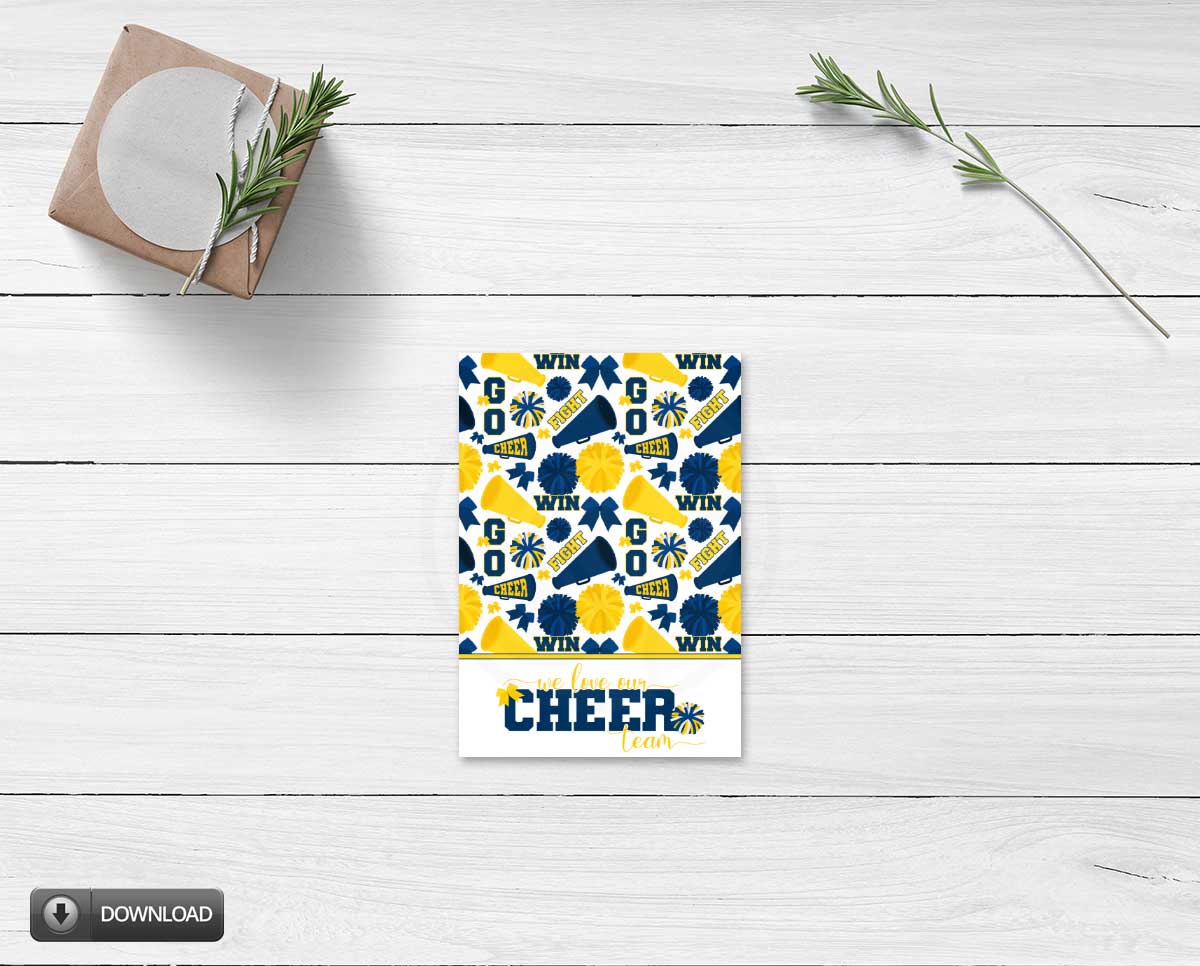 cheerleading coach thank you card