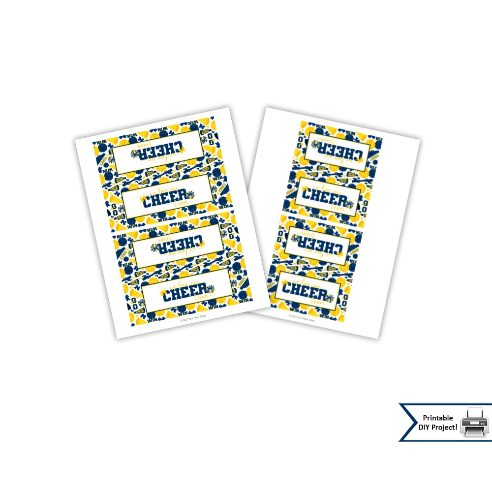 cheer team love bag topper