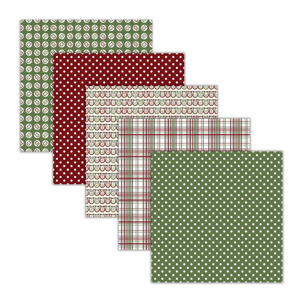 happy owliday owl holiday digital scrapbook scrapbooking papers backgrounds polka dots plaids tartan small commercial use
