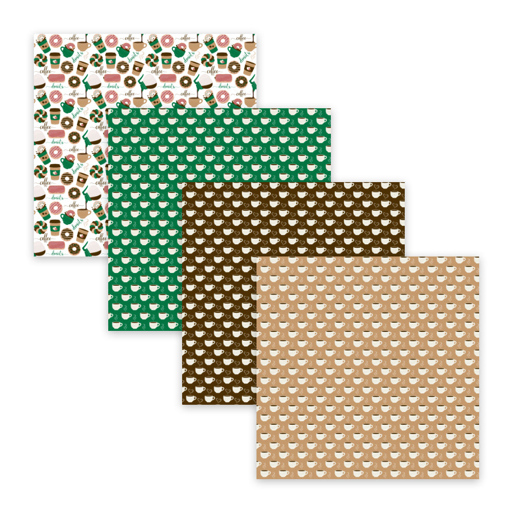 coffee donut scrapbooking paper,coffee clipart backgrounds