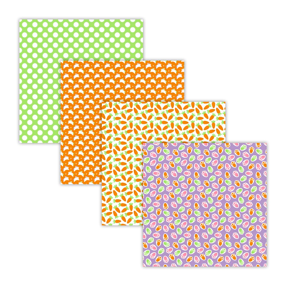 green polka dot paper, easter bunny digital scrapbooking paper, carrot clipart