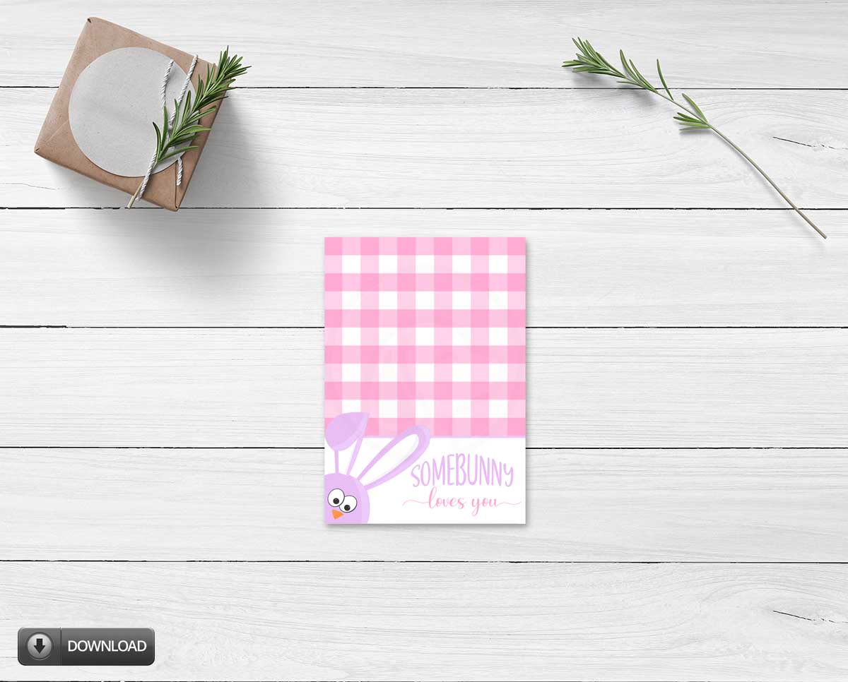 Easter Some Bunny Loves You Mini Cookie Card