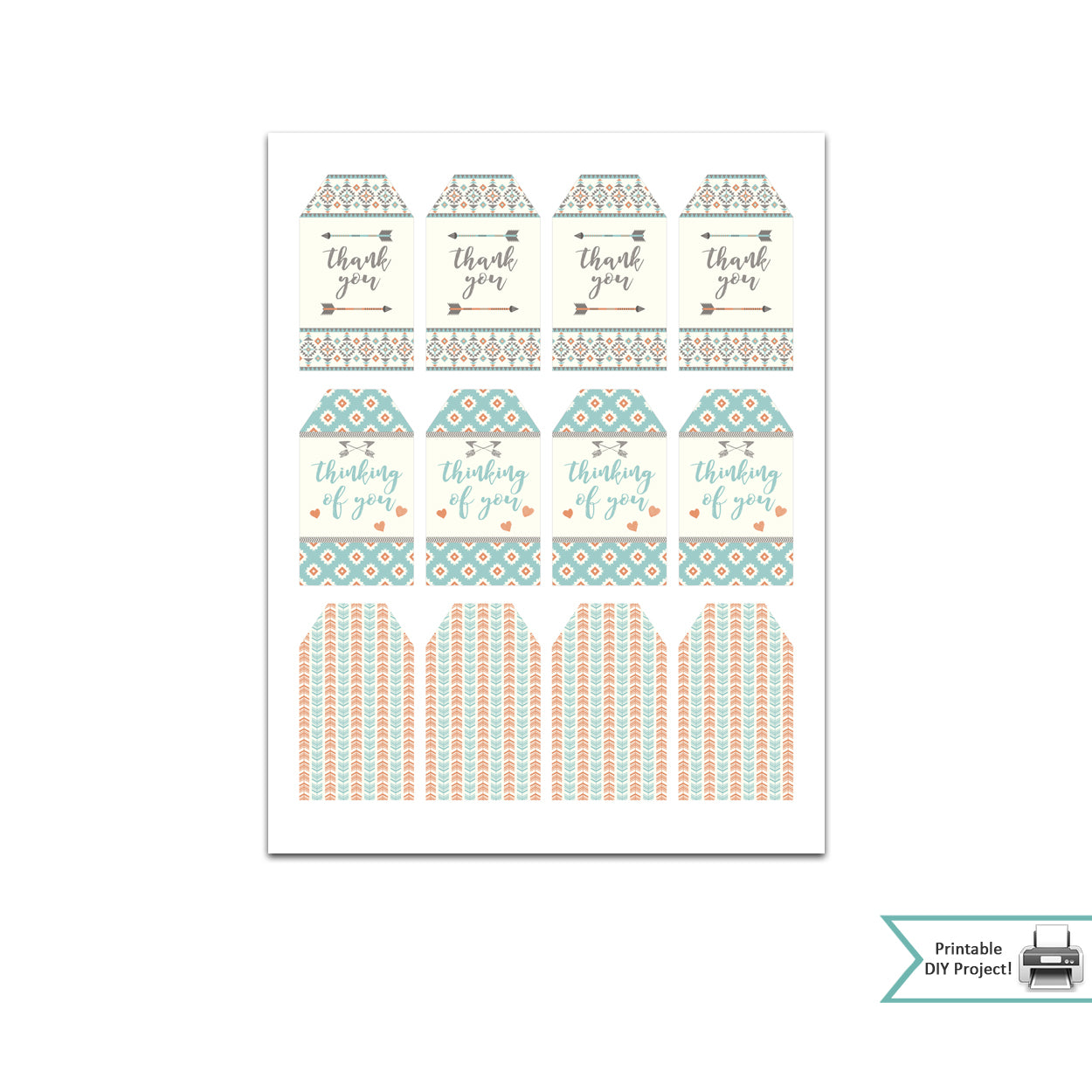 FREE Printable Arrow Themed Gift Tags