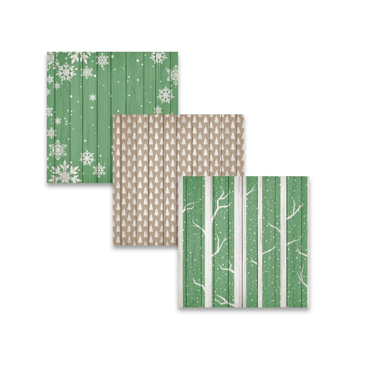 Rustic Wood Christmas Digital Papers & Backgrounds