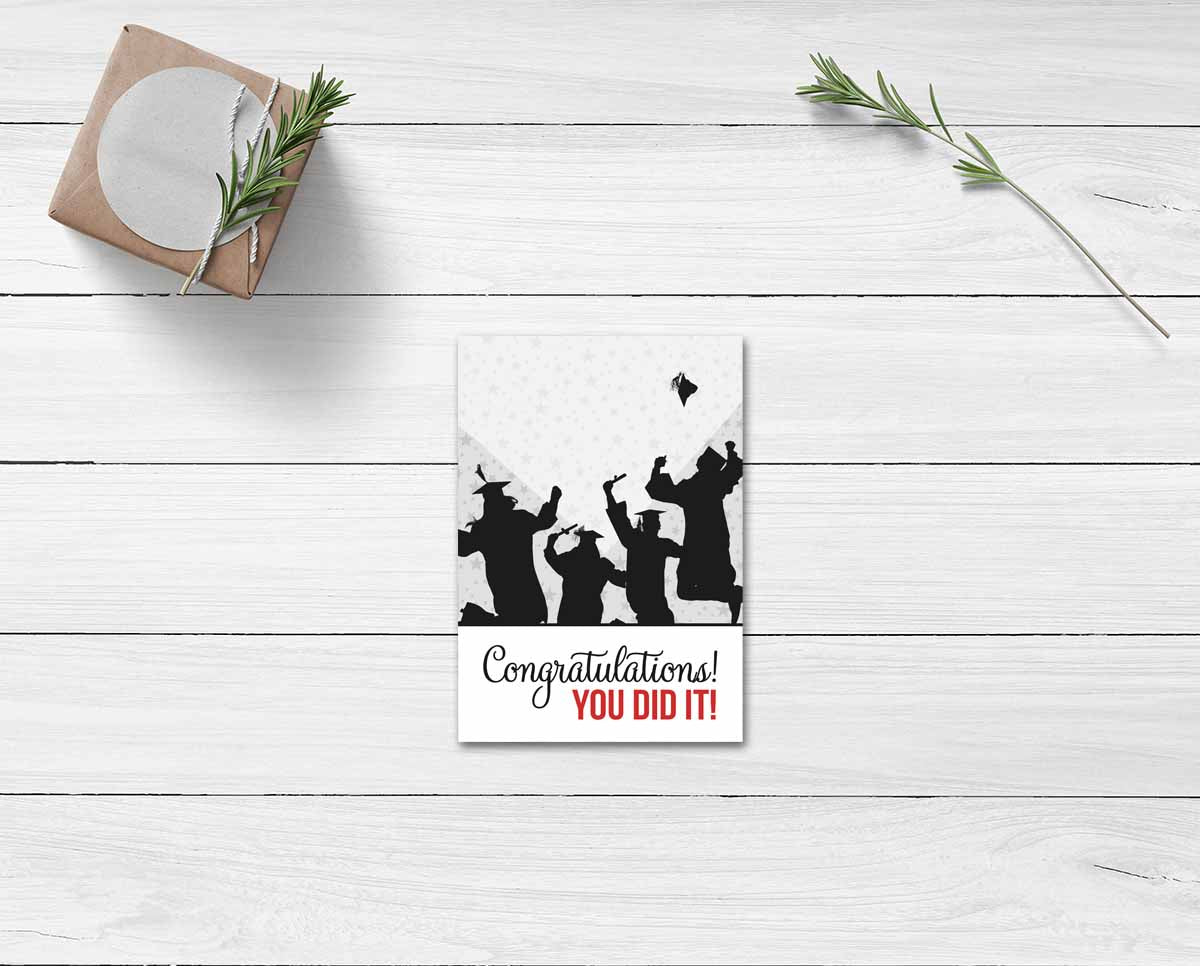 graduation mini cookie card printable