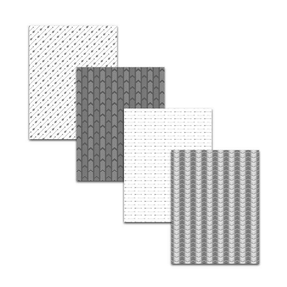 Printable 8.5x11" Gray Arrow Digital Papers for Father's Day, Bachelor Parties, and Birthday Creative Projects.