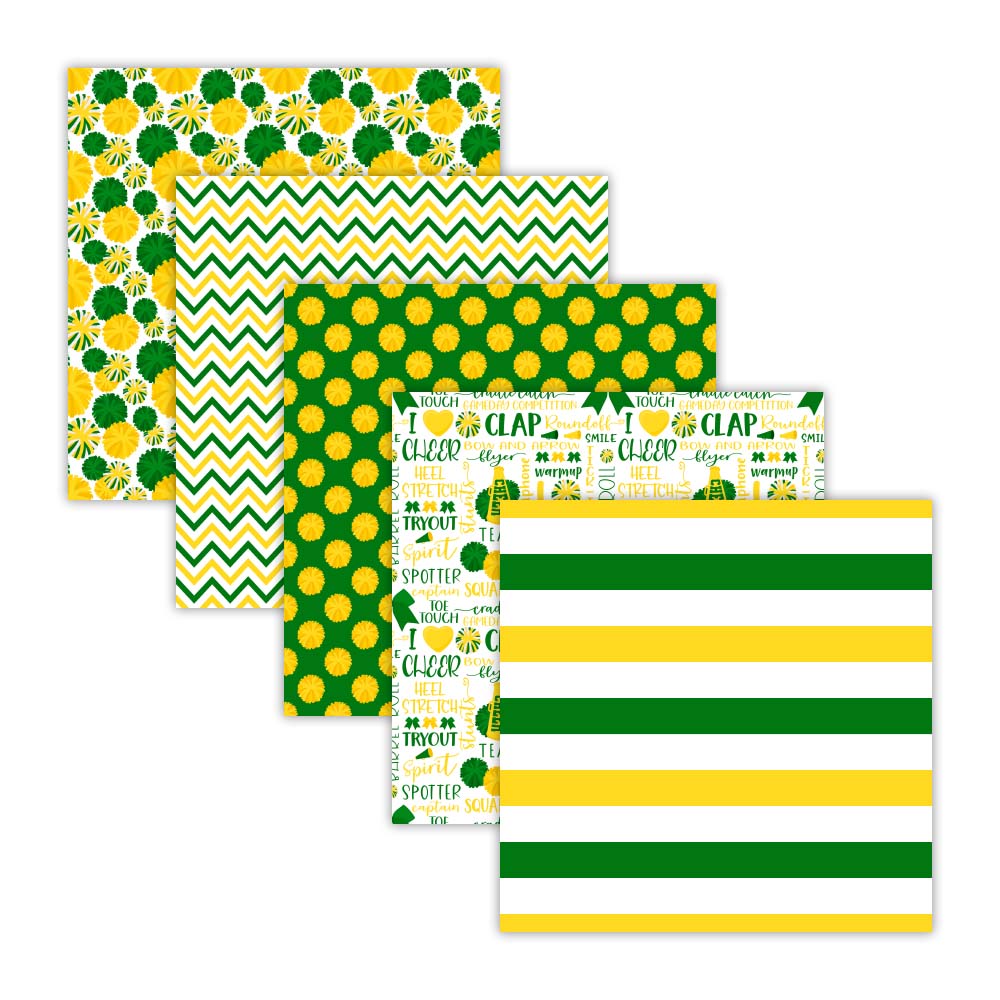 pom pom chevron cheerleading scrapbook papers backgrounds