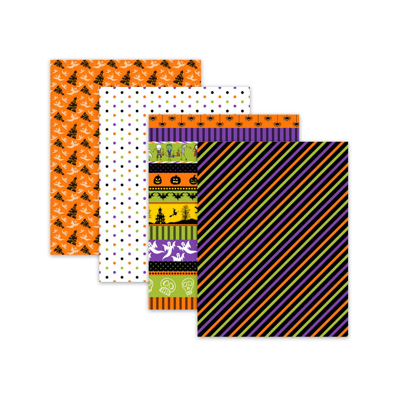 8.5x11" Kid's Halloween Digital Scrapbook Papers