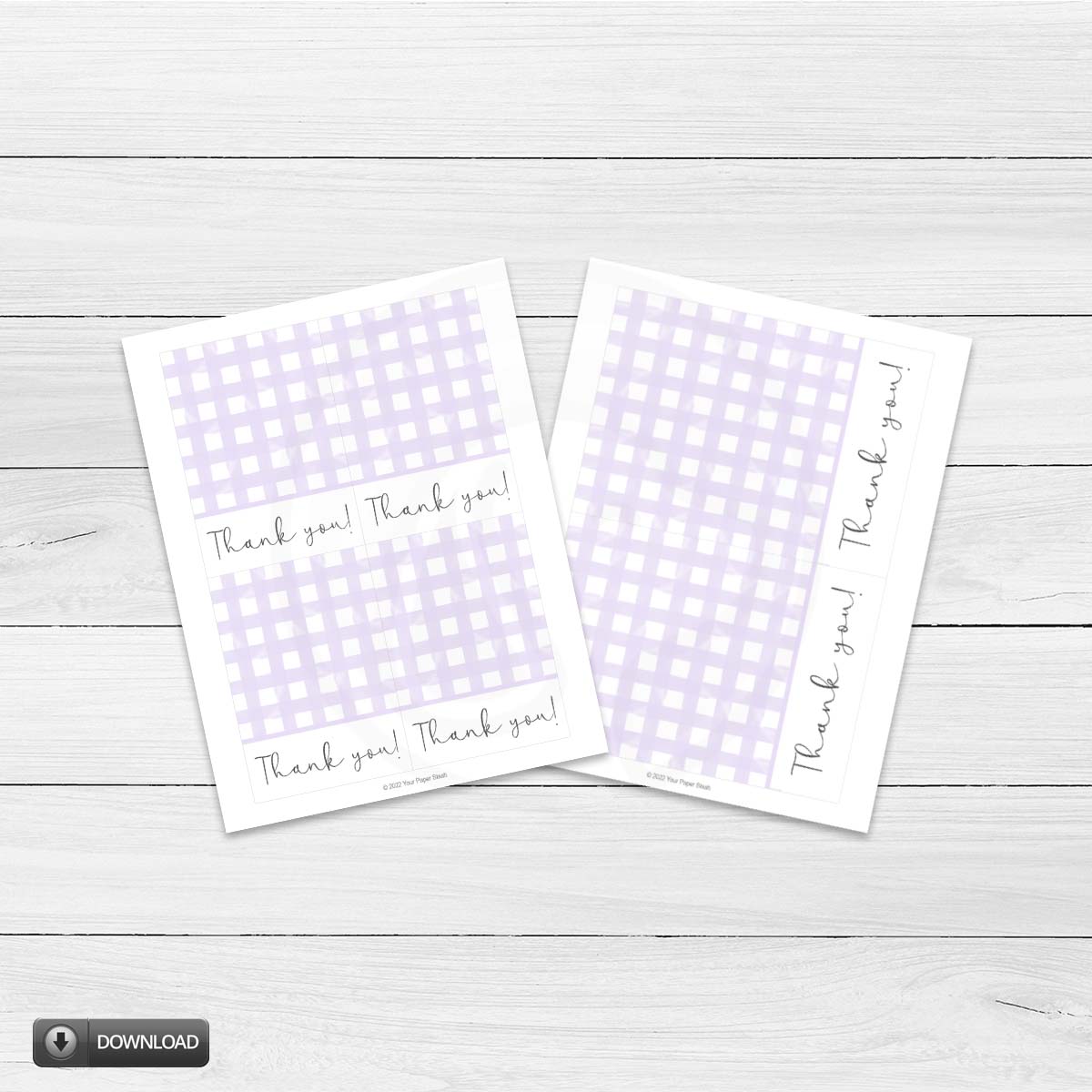 watercolor thank you card