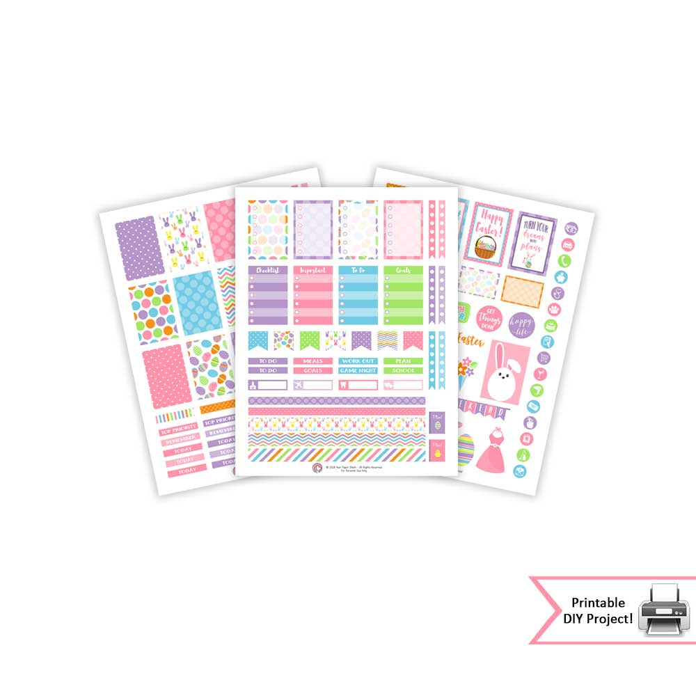 printable spring easter planner sticker printable
