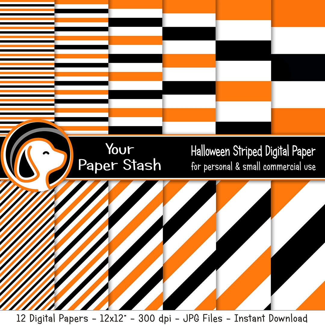 Black and White Scrapbook Papers 12x12 Printable Paper