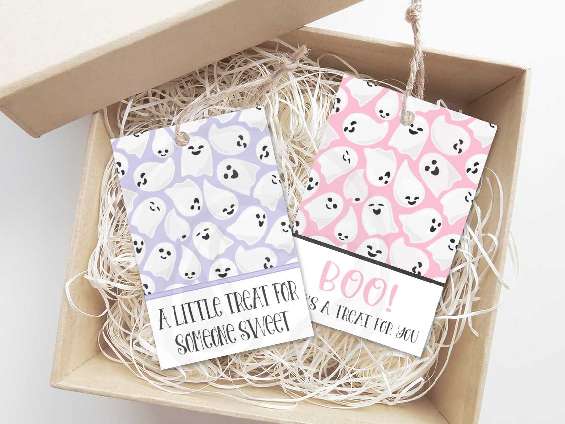 cute halloween printable tags for halloween party, halloween bag toppers