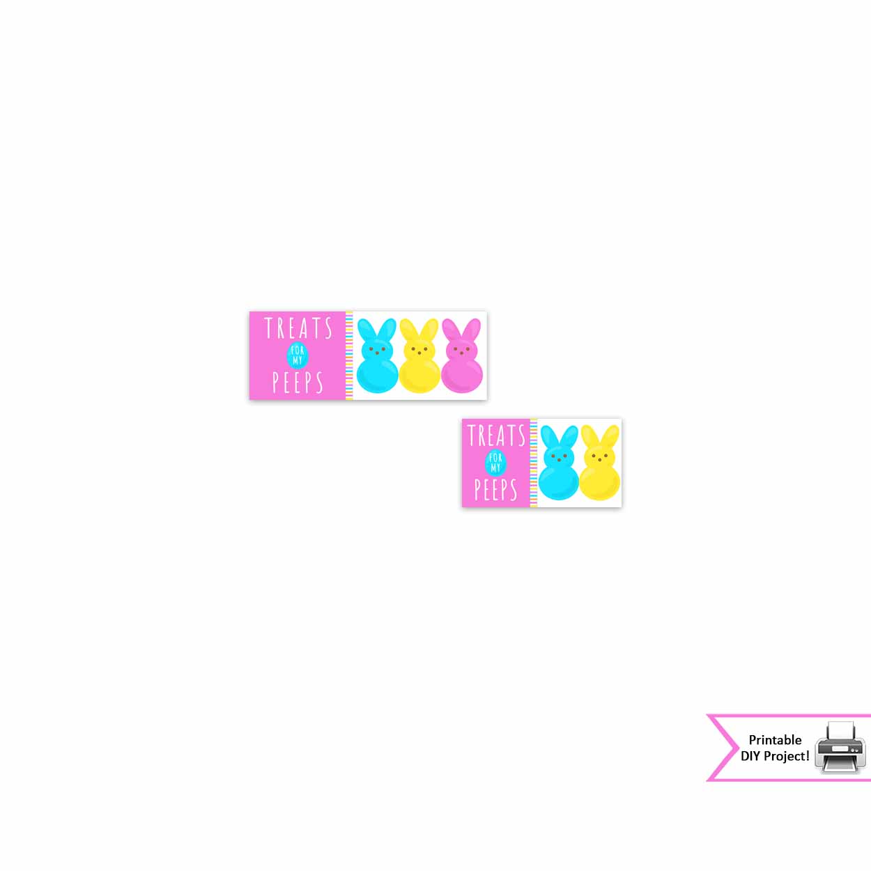 easter treat bag topper,treats for my peeps printable