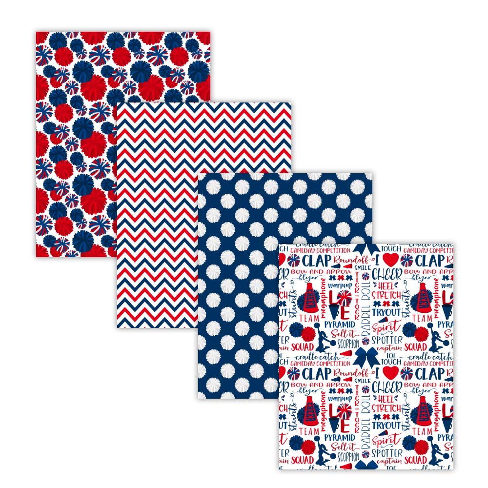 red and blue cheer team backgrounds