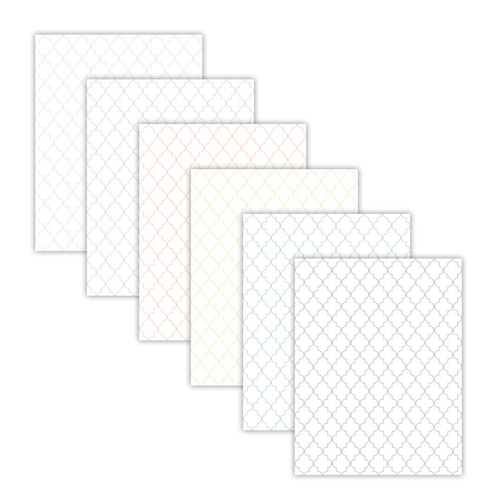 Printable Pastel Quatrefoil Digital Papers
