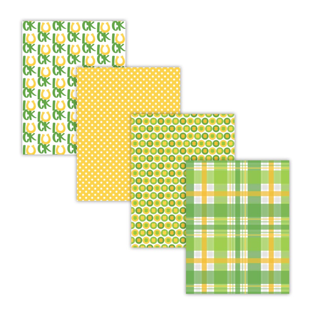 lucky irish digital scrapbook papers