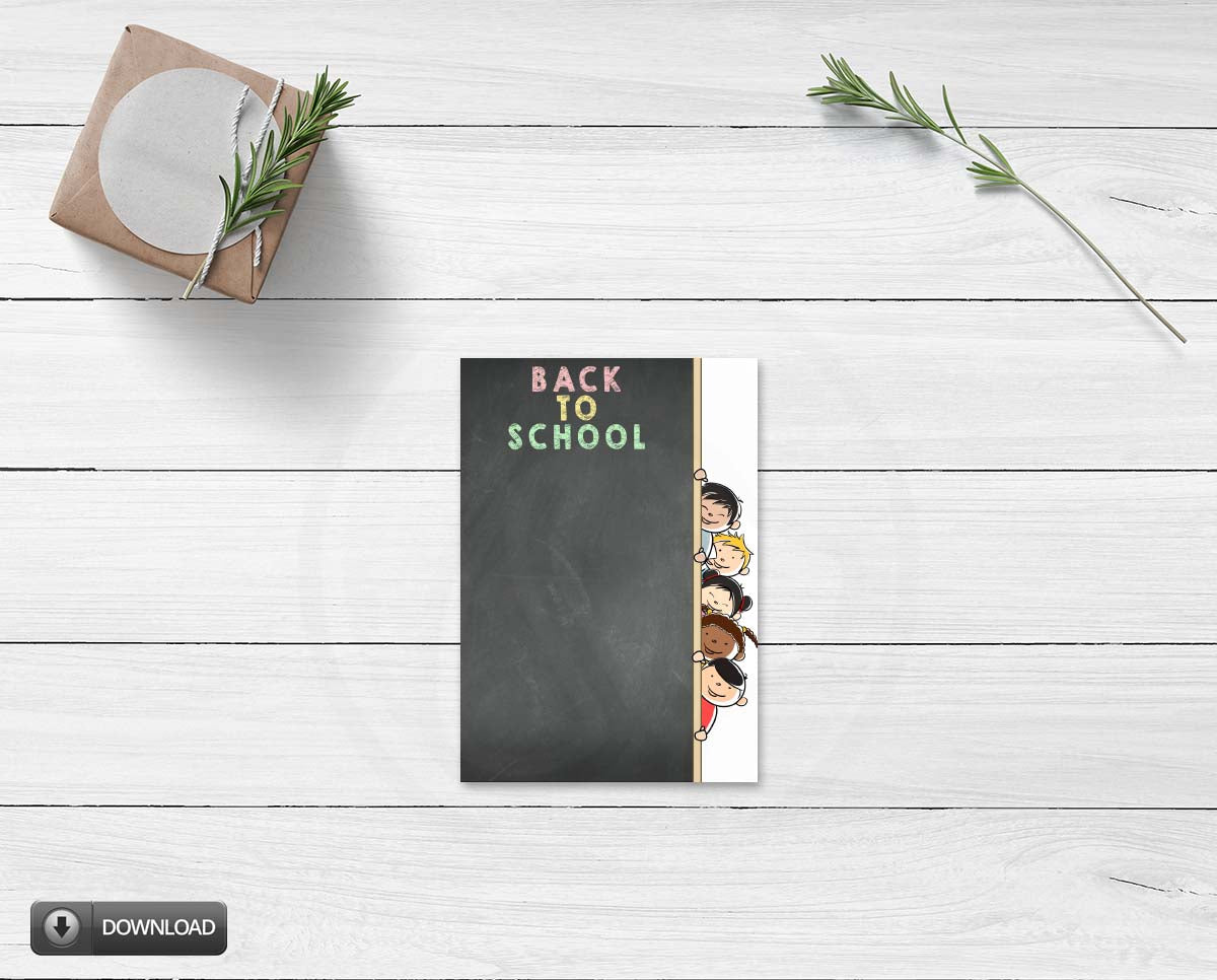 school mini cookie card packaging