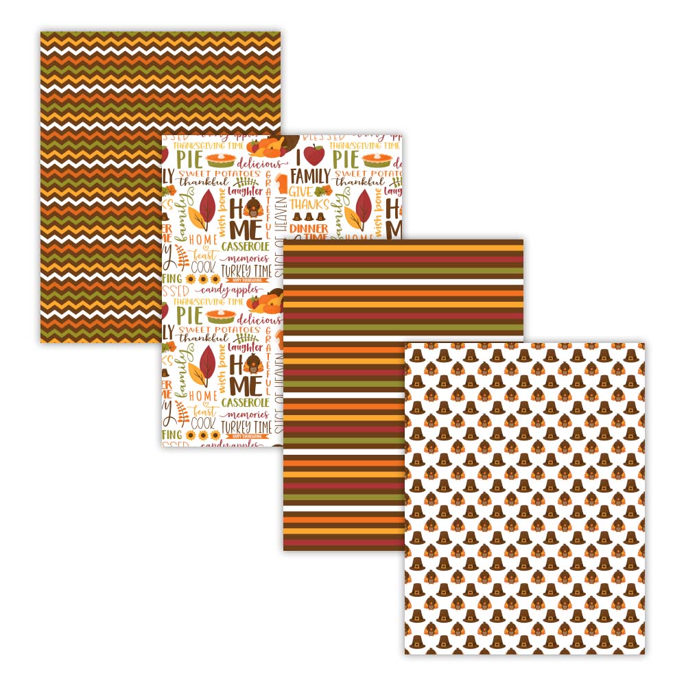Printable Thanksgiving Digital Paper Backgrounds