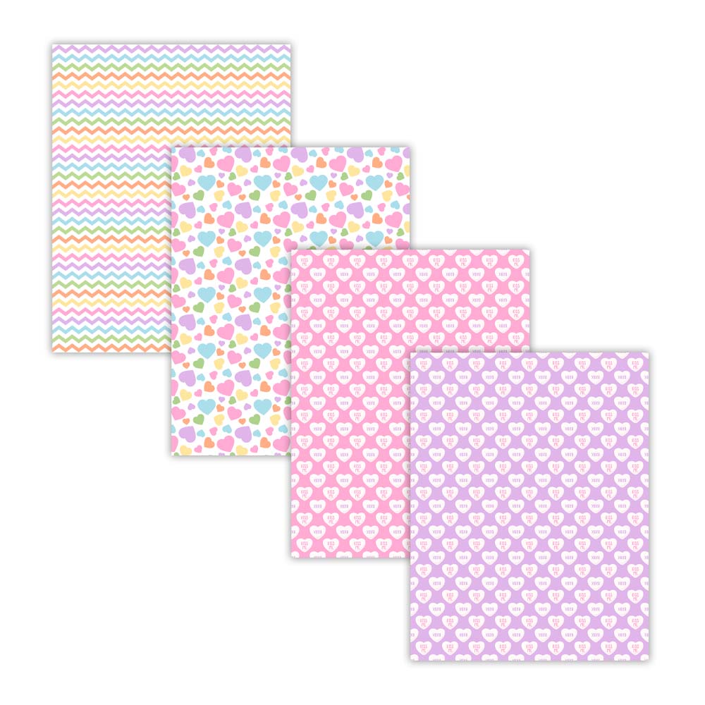 pastel chevron heart digital scrapbooking papers, pink lavender scrapbook paper, instant download, your paper stash yourpaperstash
