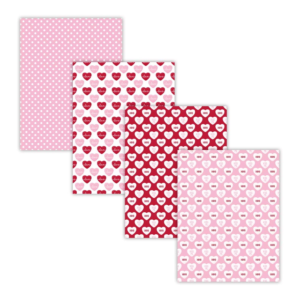 conversation heart digital paper