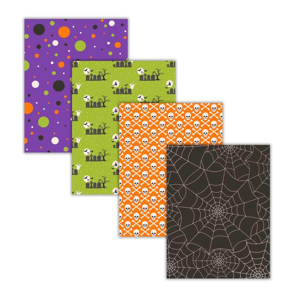 spider web polka dot cemetery skull crossbone halloween digital scrapbook paper backgrounds printable download commercial use digital art clip art craft party supplies