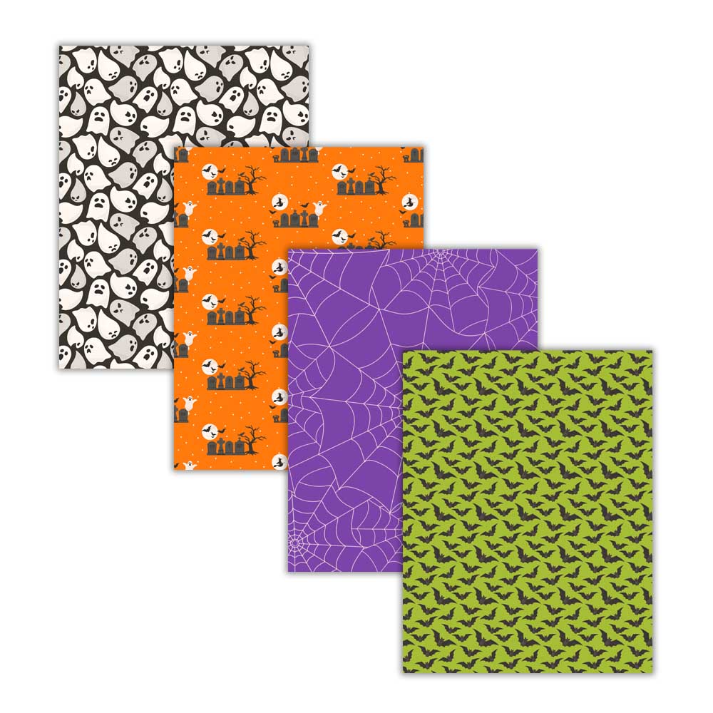 Printable Spooky Halloween Digital Craft Paper