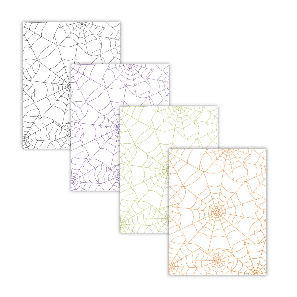 Printable Halloween Spider Digital Paper Pack