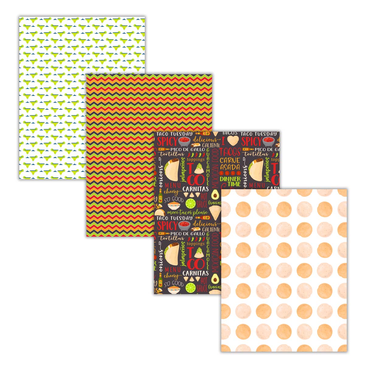 Printable Taco Tuesday Mexican Food Backgrounds