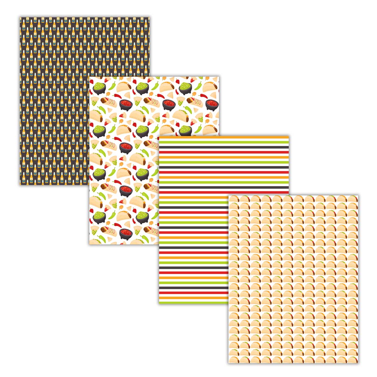 Printable Taco Tuesday Mexican Food Backgrounds