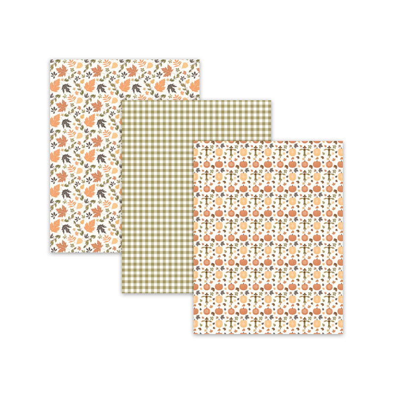 Pumpkin Spice Digital Scrapbook Papers And Backgrounds