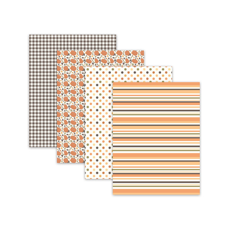 Pumpkin Spice Digital Scrapbook Papers And Backgrounds