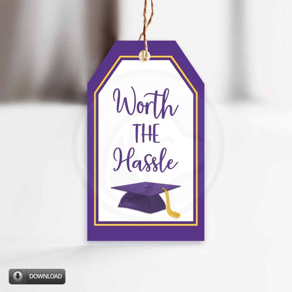 tassel worth the hassle printable cookie tags