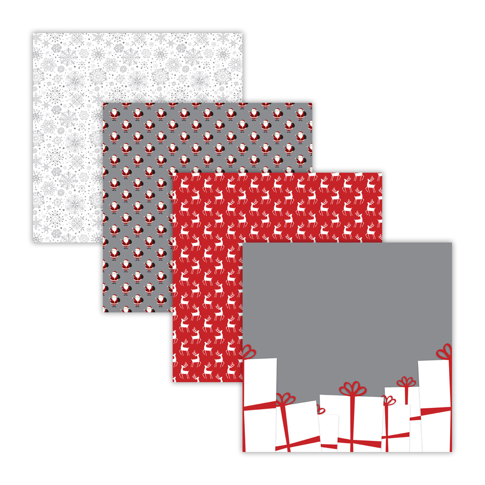 Christmas Digital Scrapbook Paper Backgrounds