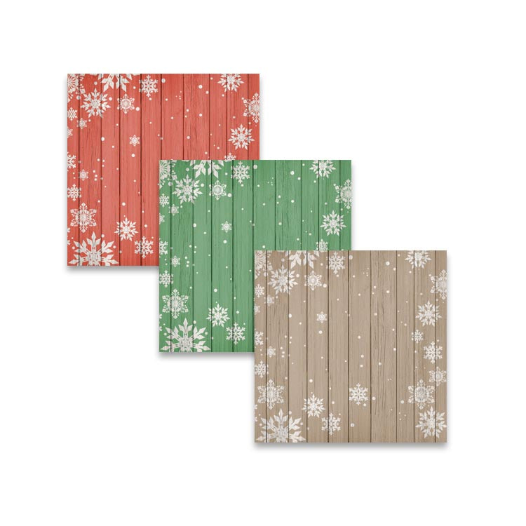 Rustic Christmas Wood Digital Papers and Backgrounds