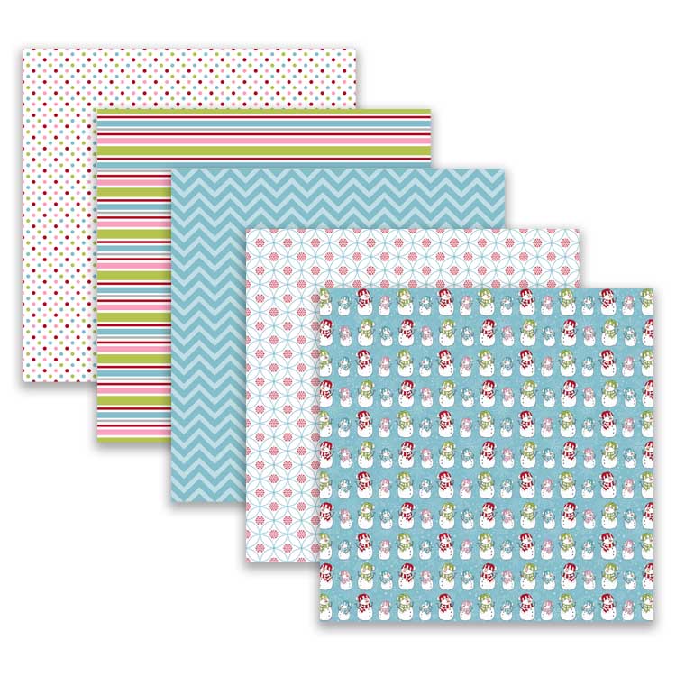 retro christmas digital scrapbook paper