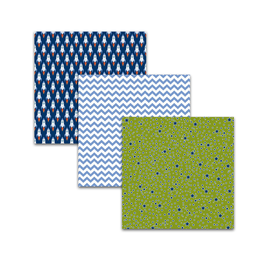 Space Theme Digital Scrapbook Papers & Background Patterns