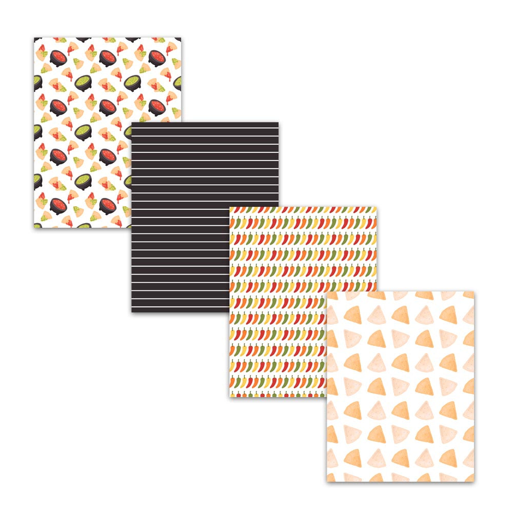 8.5x11" Holy Guacamole Fiesta Digital Papers