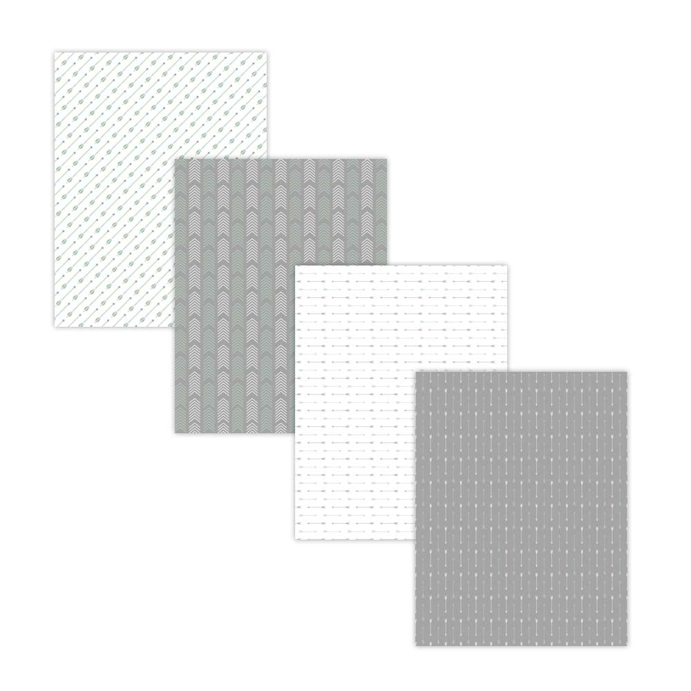 Mint Green and Gray Arrow and Digital Papers and Backgrounds