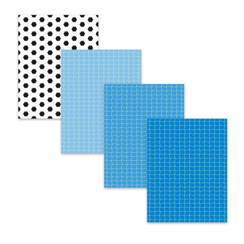 8.5x11" Soccer Football Sports Digital Scrapbook Papers