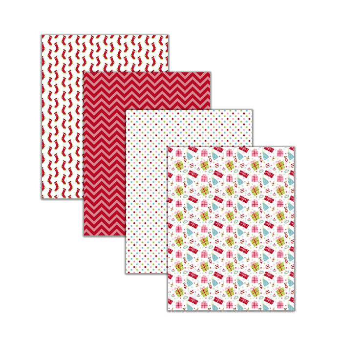 christmas scrapbook paper stationery