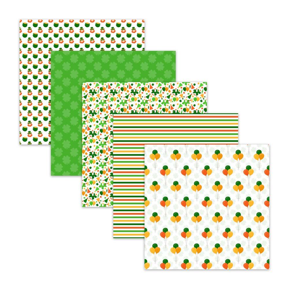 luck of the irish st patricks day digital scrapbook paper