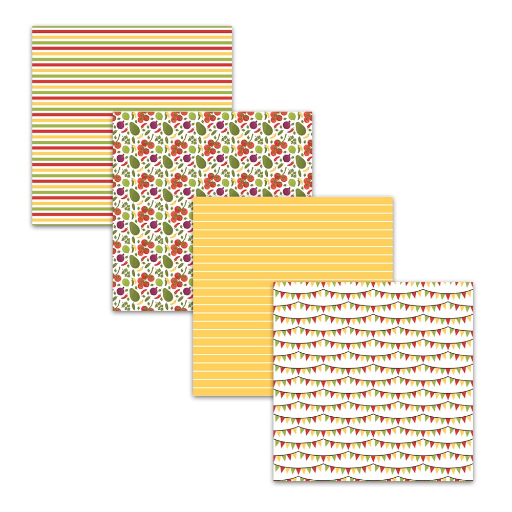 mexican fiesta digital paper pack