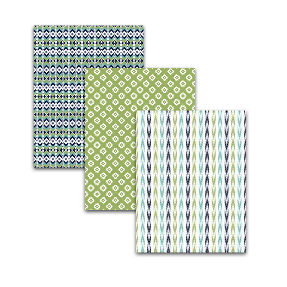 8.5x11" Aztec and Tribal Digital Scrapbook Papers w/ Arrow Backgrounds