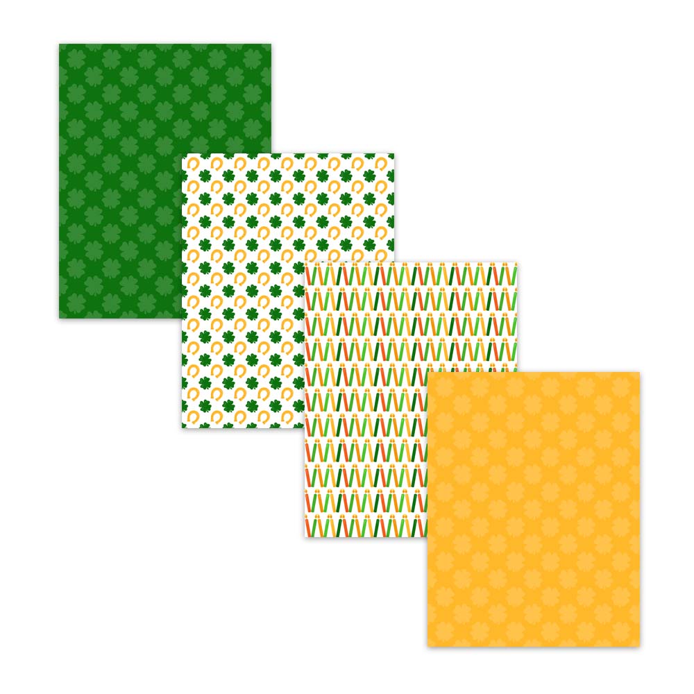 irish birthday party scrapbook papers