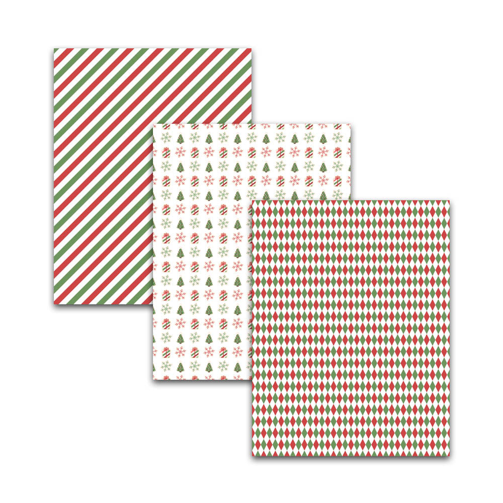printable christmas digital papers