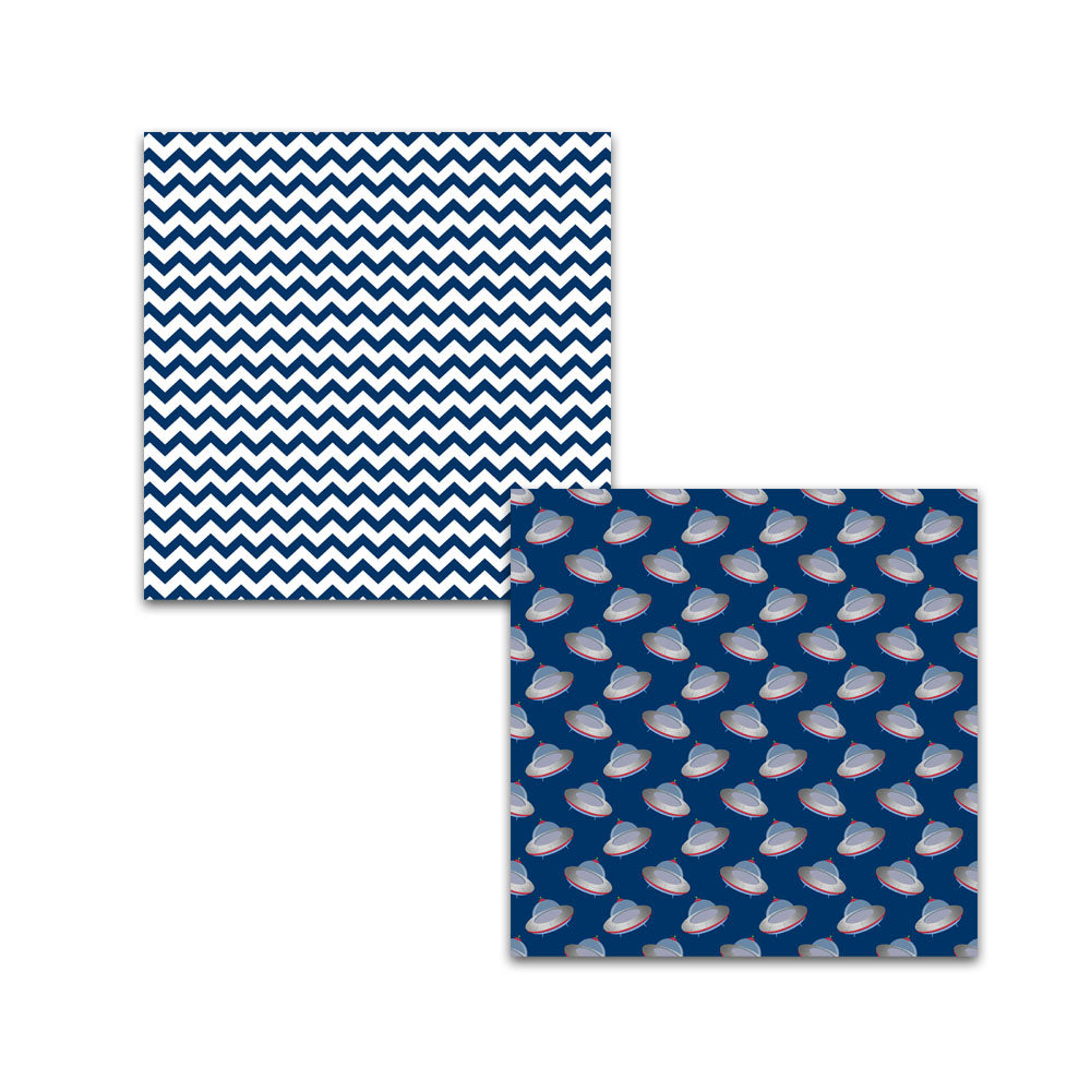 Space Theme Digital Scrapbook Papers & Background Patterns