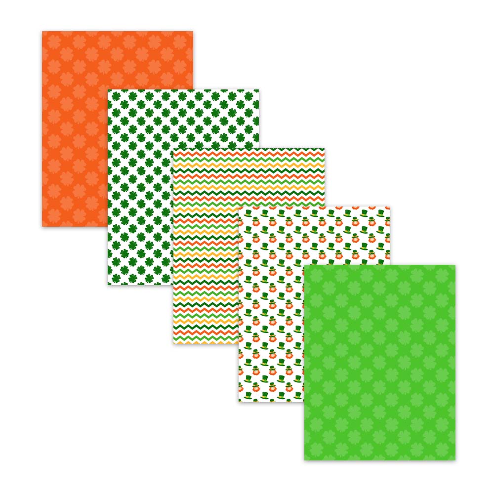 luck of the irish st patricks day digital paper