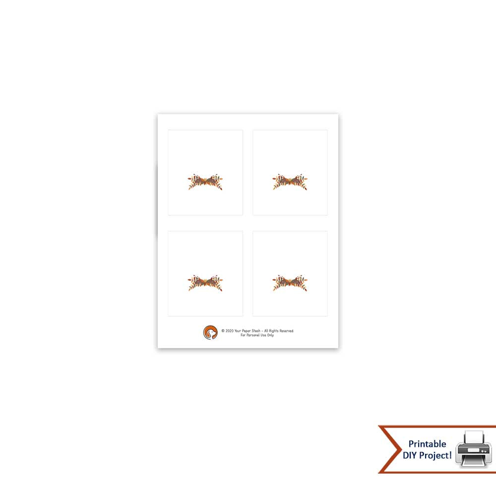 Autumn Wedding Thanksgiving Place Cards